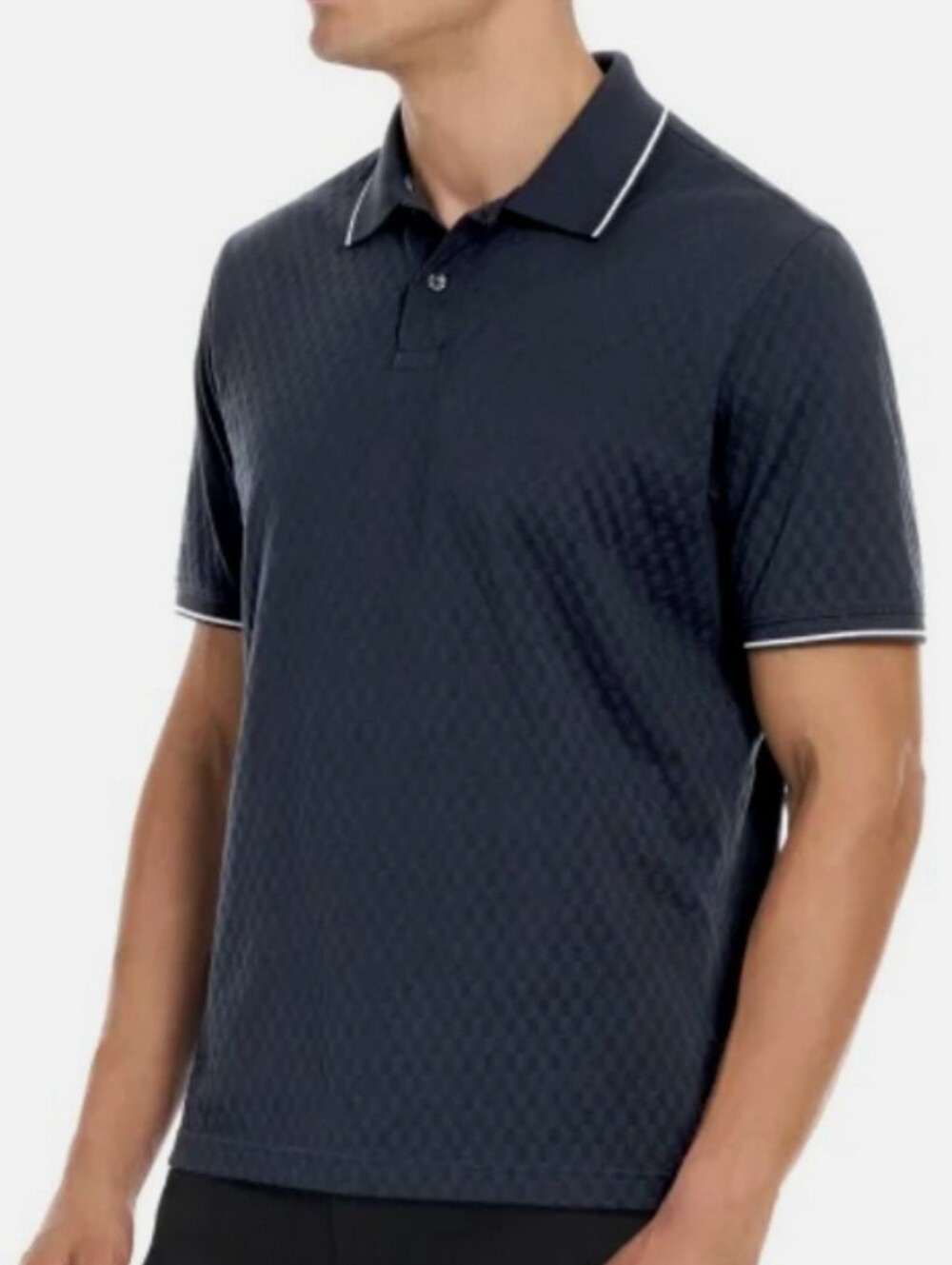 NWT Ted Baker Textured Polo with White Trim
